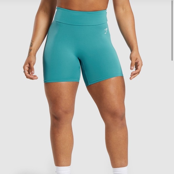 Gymshark Pants - Gymshark Power Tight Shorts Teal